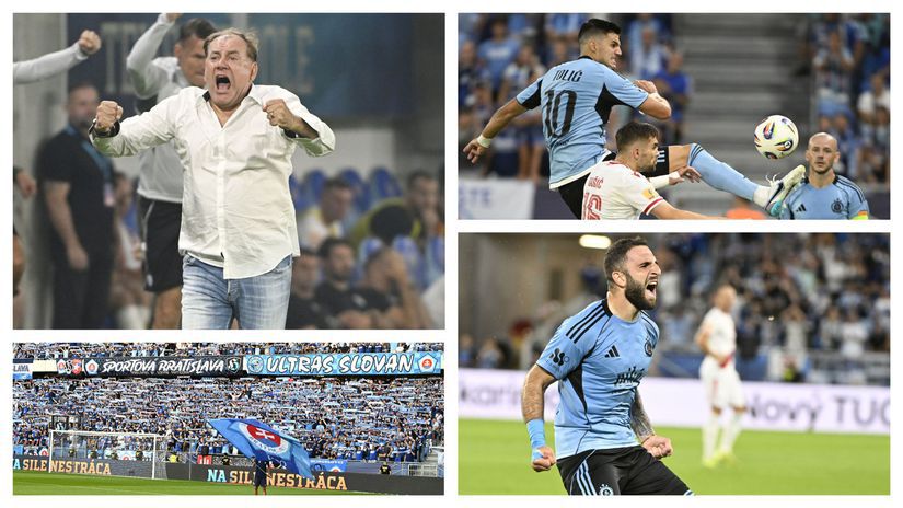 Pamtny vecer v Lige majstrov Plny stadion chladnokrvny Strelec trener Weiss vo vytrzeni