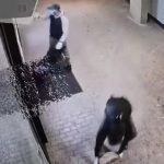 VIDEO S kamenom ani sekerou sa do prevadzky nevstupuje Policia hlada pachatelov z incidentu na Dunajskej ulici Poznate muzov na zazname