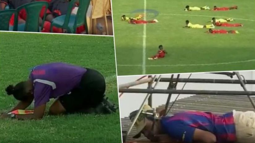 Vsetci zalahli futbalisti rozhodcovia kameraman Napadli ich nepozvani hostia