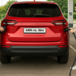 Kolko litrov paliva sa zmesti do baterie elektromobilu