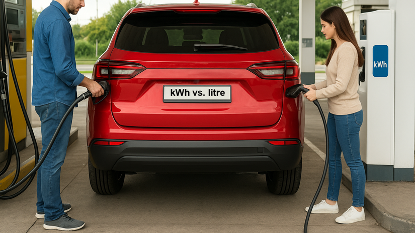 Kolko litrov paliva sa zmesti do baterie elektromobilu