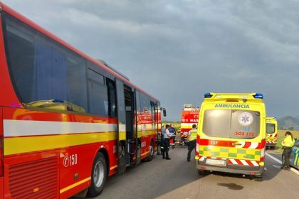 Vysoke Tatry Autobus sa zrazil s dvomi autami
