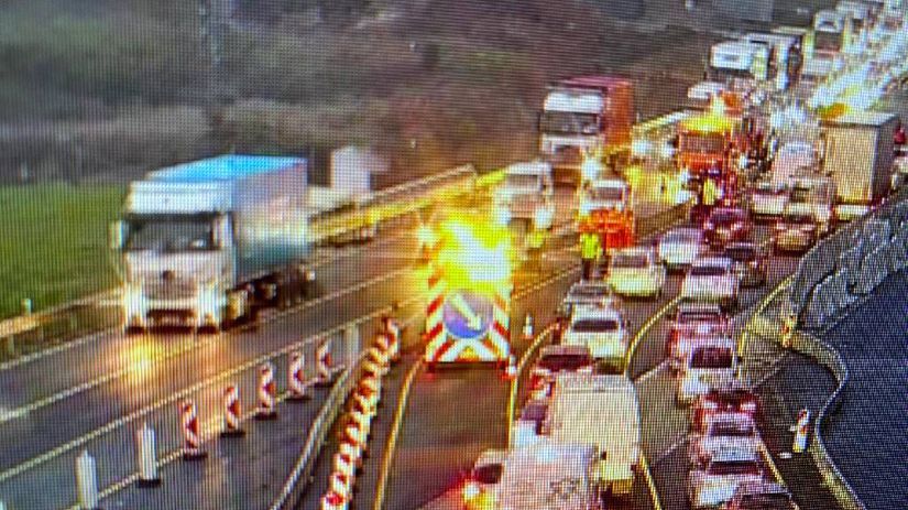 Kolaps na dialnici D1 smerom do Bratislavy