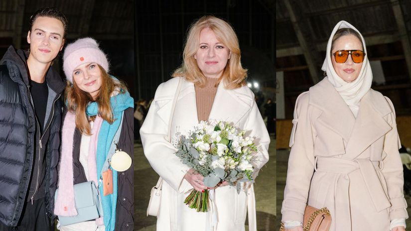 Mrzli pre modu Elegantna Caputova tlieskala Holubcovi v ladovej hale Pociskova ocarila v ciernej a Gaborikova takmer inkognito