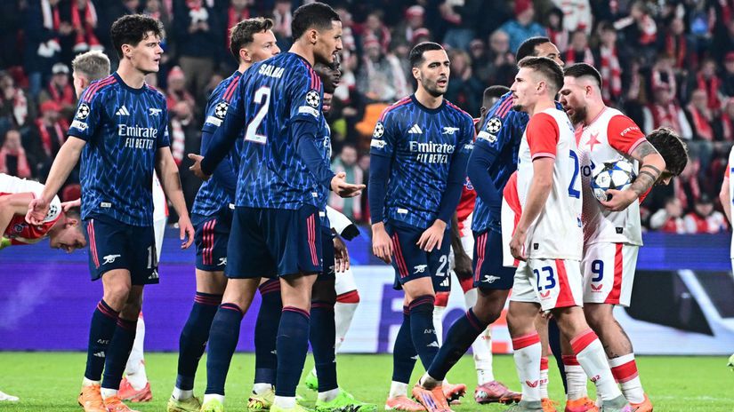 Slavia dala do toho srdce ale na Arsenal to nestacilo V Prahe videli debakel
