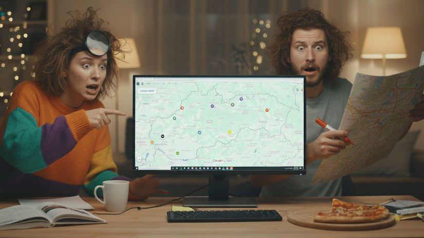 KVIZ Poloslepa mapa Slovenska Poznate atrakcie pod znackami
