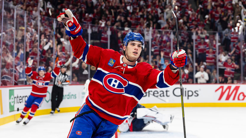 V spravny cas na spravnom mieste Slafkovsky strelil jubilejny gol v NHL