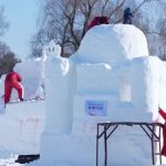 Chobotnica a Tadz Mahal Koncepty inspirujuce socharov na festivale snehu v Cine