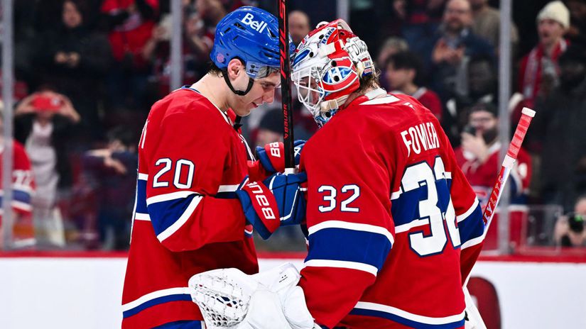 Sedem bodov v piatich zapasoch Slafkovsky je na nezastavenie pomohol porazit uradujucich sampionov