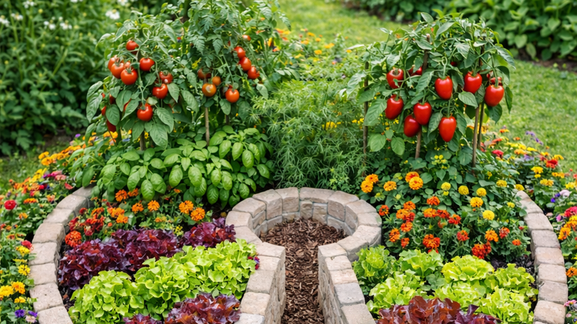 zeleninovy zahon moze vyzerat ako kvetinovy originelne tvary z neho urobia dominantny prvok zahrady