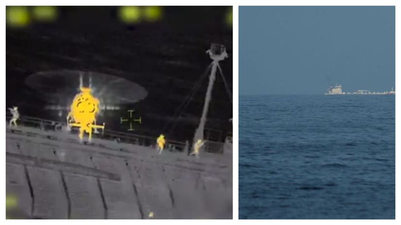 Nie kazdy je u nas vtany Svedi vtrhli na palubu obrieho ruskeho tankera premier zverejnil video z razie