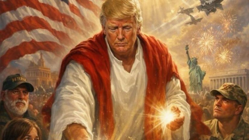 Trump sa vidi ako Jezis Kristus Po prestrele s papezom zdielal kontroverzny obrazok vytovreny AI