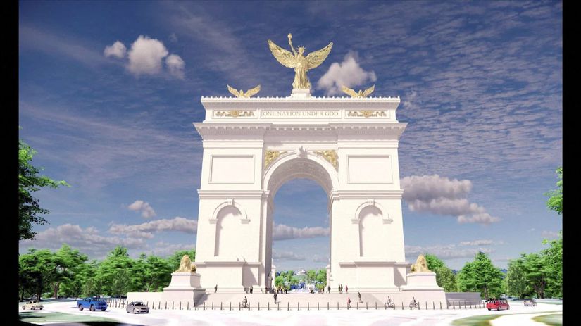 Trumpova administrativa predstavila navrh Vitazneho oblukal ma byt vo Washingtone