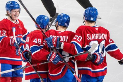 skvele prihravky timovy vykon dvojbodovy slafkovsky pomohol montrealu k prvemu miestu nemec volny pre ms