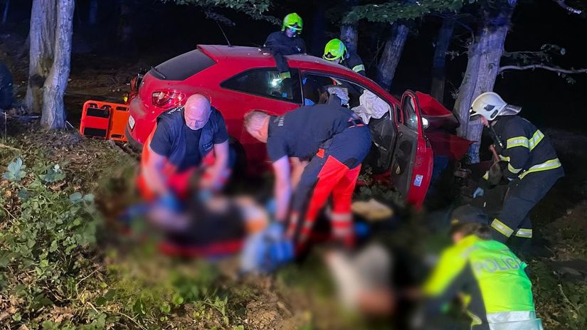 FOTO Piat ludi skoncilo v nemocnici Mlada vodicka sa pri vysokej rychlosti zrazila so stromom