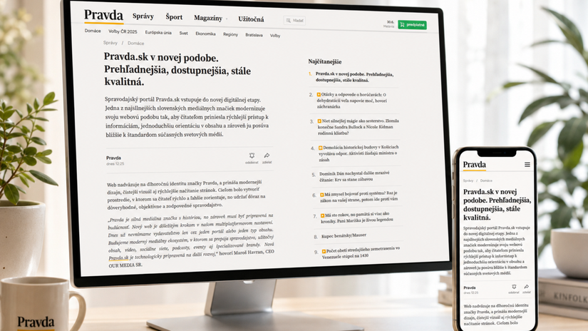 Uz zajtra Pravda sk v novej forme Prehladnejsia dostupnejsia stale kvalitna